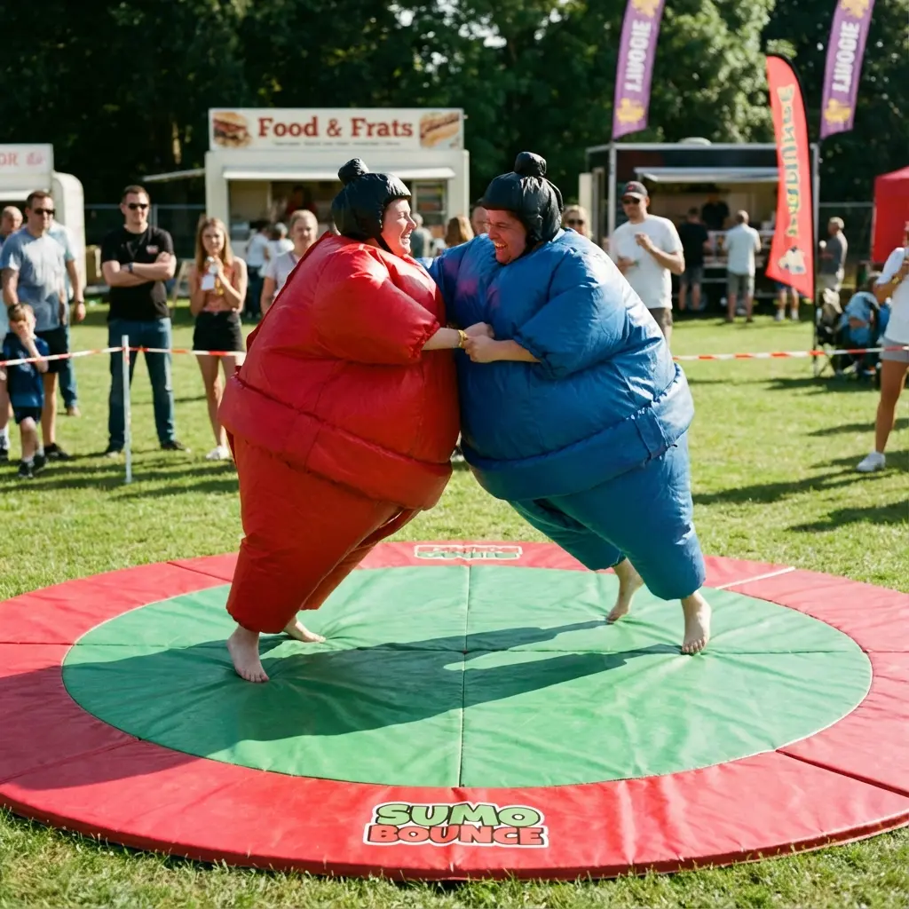 Kit costumes Sumos adultes avec tapis location animation Saint-Maximin