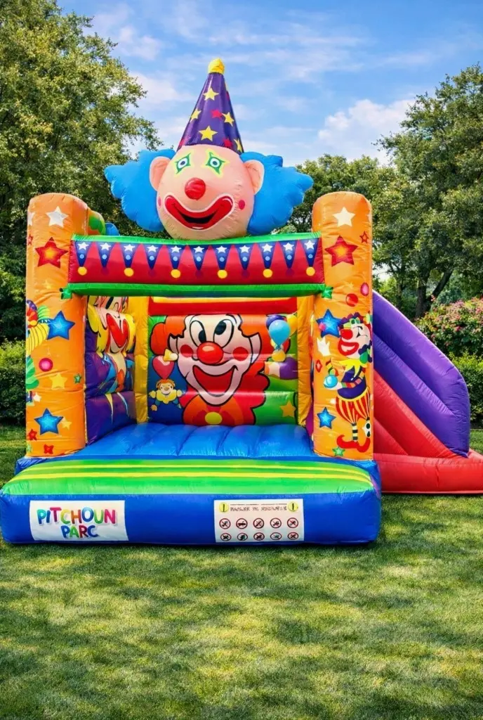 Château gonflable Le Clown location anniversaire Bouches-du-Rhône