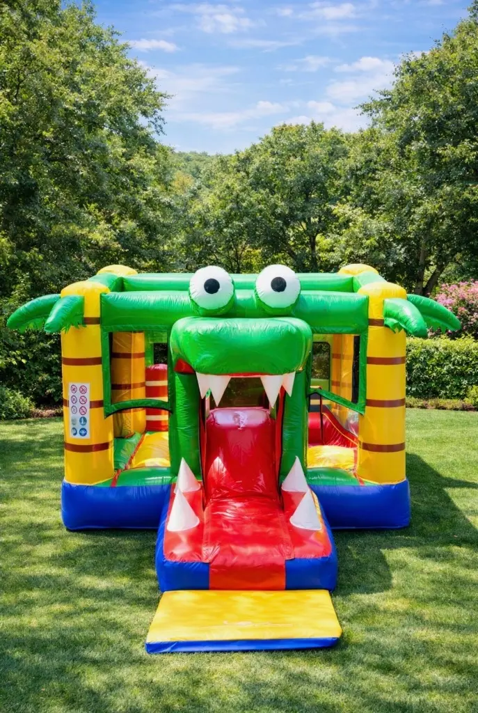 Mini château gonflable Crocodile pour tout-petits Auriol Trets